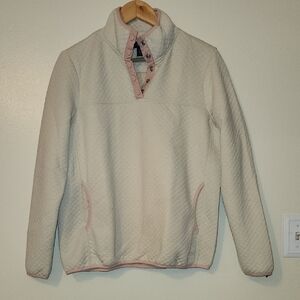 Women's Quilted Jacket in Cream and Pink